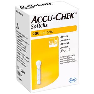 Lanceta Accu-Chek Softclix - Caixa com 200 unidades