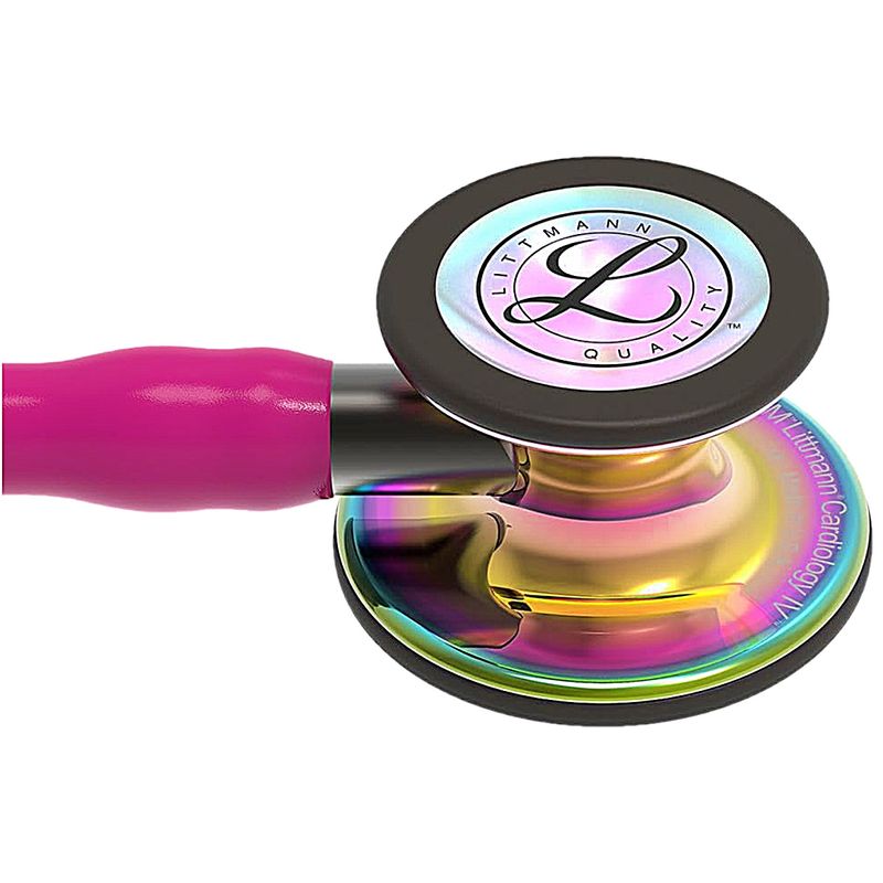 estetoscopio-littmann-cardiology-iv-3m-6241-framboesa-rainbow-alto-polimento-conector-preto-campanula