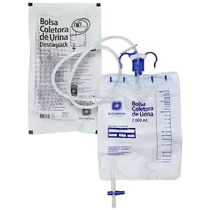 Bolsa Coletora Urina Descarpack 2l Sistema Fechado - unidade