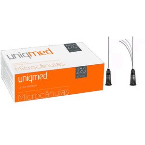 Microcânula Ultra-Premium Uniqmed 22G 0,70x50mm - unidade
