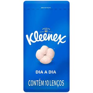 Lenço de Papel Kleenex de Bolso Unitário - 10 Lenços