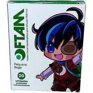 Protetor Ocular Oftam Bege Tam P 20 unidades
