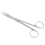 Tesoura-Cirurgica-Fina-Romba-em-Aco-Inoxidavel-ABC---Curva