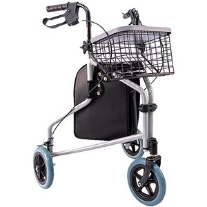 Andador 3 Rodas Evolution Com Porta Objetos e Com Cesto Praxis