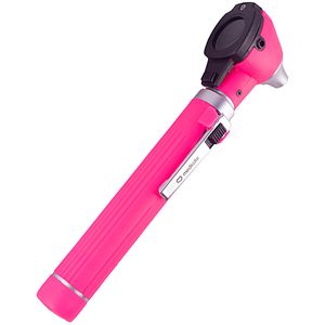 Otoscópio Fibra Óptica LED Medicate - Rosa