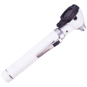 Otoscópio Fibra Óptica LED Medicate - Branco