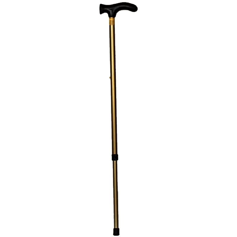 Bengala-T-Bronze-Aluminio-com-Regulagem-de-Altura