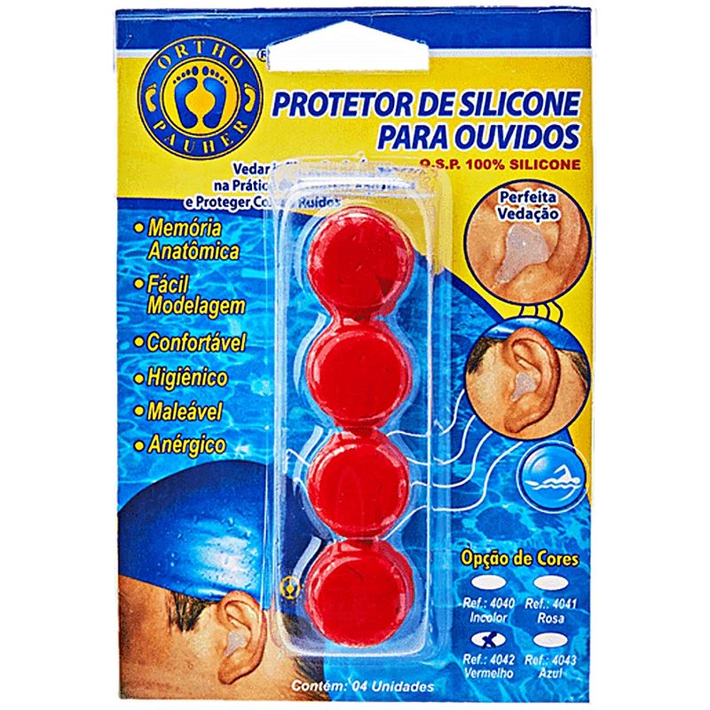 protetor-ouvidos-silicone-vermelho-4-unidades-visao-geral