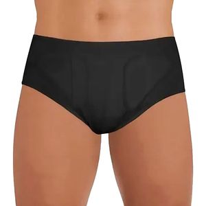 Cueca Hérnia Inguinal Dupla Dilepé Preta Tam M - unidade