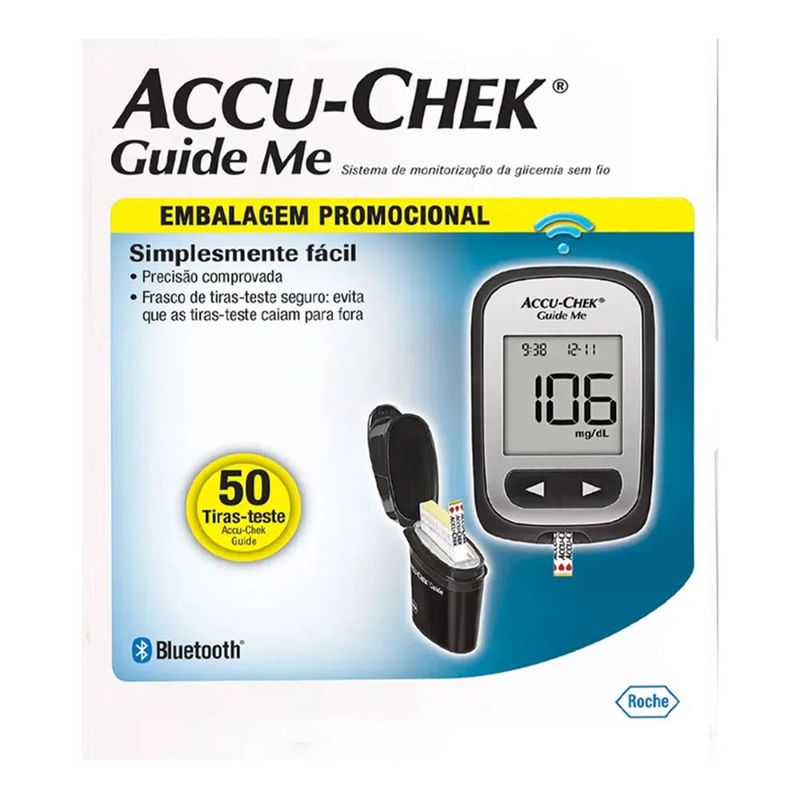 Kit-Accu-Chek-Guide-Me-com-50-Tiras