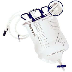 Bolsa Coletora Urina Sistema Fechado Filtro 2000ml - unidade