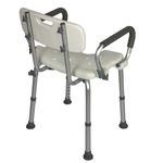 Banqueta-de-Aluminio-para-Banho-com-Bracos-Escamoteaveis-FST5209-ZIMEDICAL---Visao-Traseira