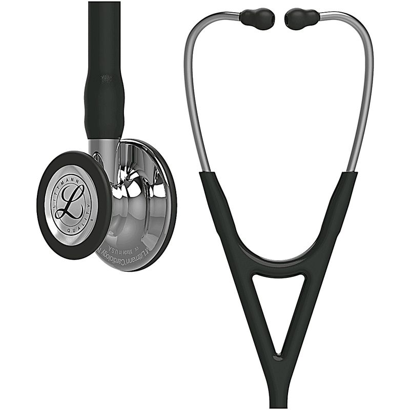 estetoscopio-littmann-cardiology-iv-preto-prata-espelhado-6177-visao-geral