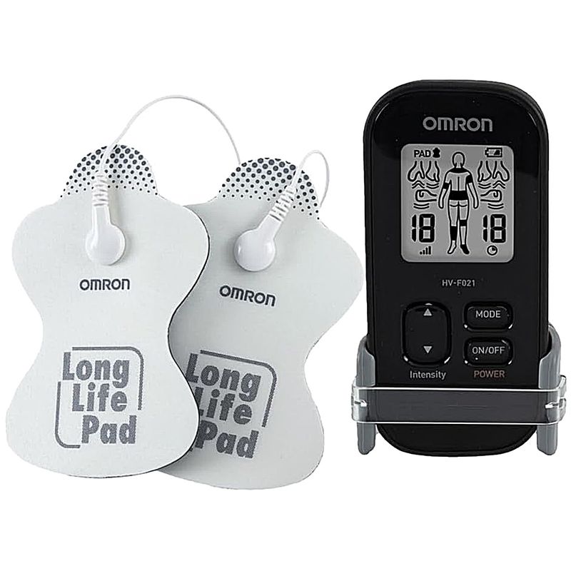 eletroestimulador-tens-omron-hv-f021-premium-visao-geral-com-eletrodos