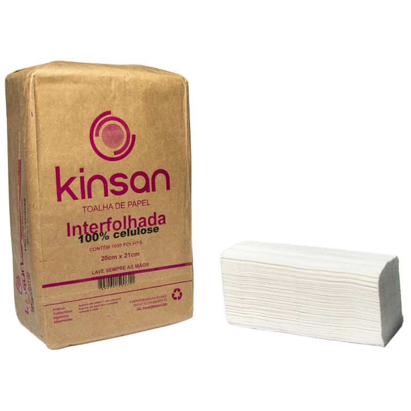 Toalha-de-Papel-Interfolhada-Kinsan---20-x-21-cm---Com-1000-unidade