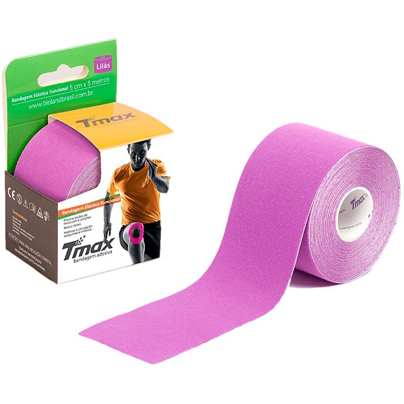 Bandagem-Elastica-Kinesio-TMax-5cm-x-5m-Lilas