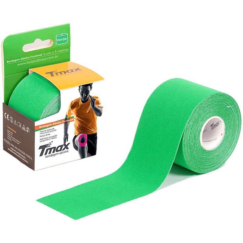 Bandagem-Elastica-Kinesio-TMax-5cm-x-5m-Verde