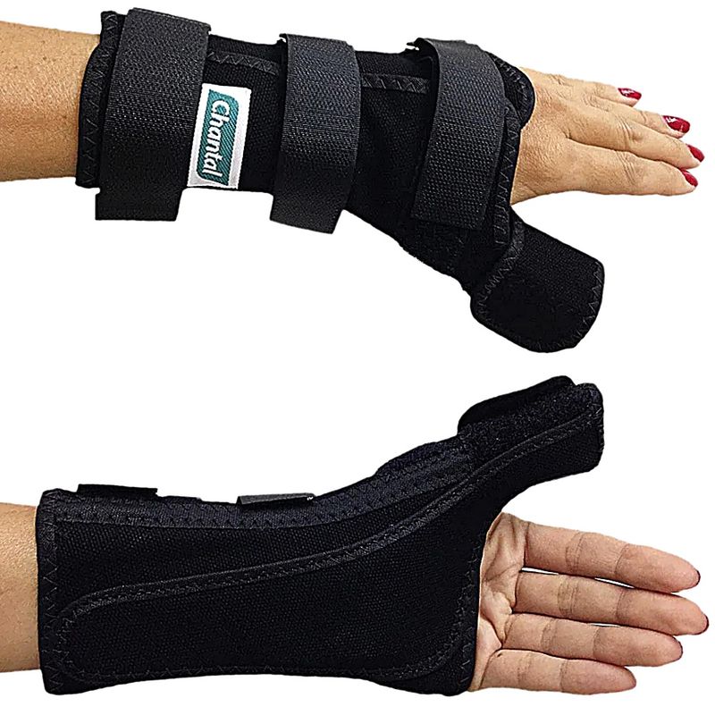 Tala Curta para punho e polegar Chantal esquerda preta