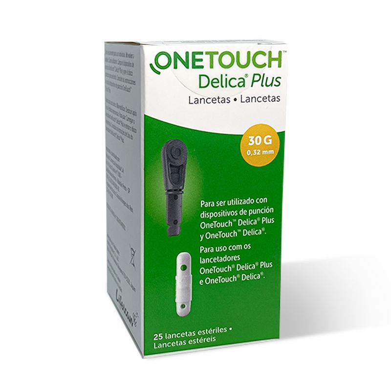 caixa lancetas one touch delica plus 25