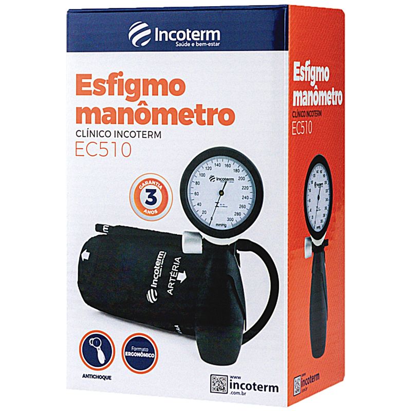 Embalagem do Aparelho de Pressão Clínico Incoterm EC510
