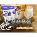 bomba-tira-leite-eletrica-de-vestir-medicate-md3300-itens-completo