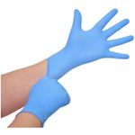 Embalagem da Luva Nitrílica Azul Medix com 100 unidades