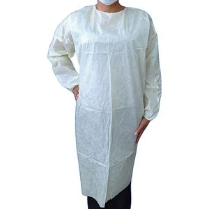 Avental TNT com Manga Dejamaro - Branco - Gramatura 30 - Unidade