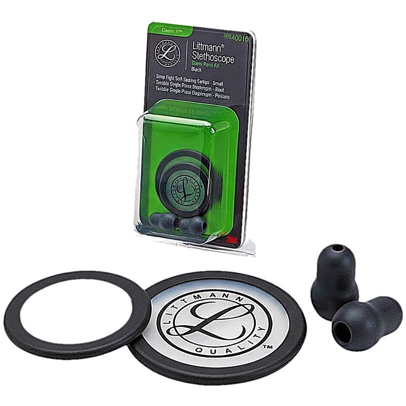kit-reparo-estetoscopio-3m-littmann-classic-iii-cardiology-iv-40016-preto