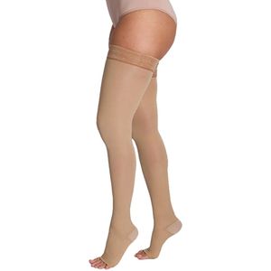 Meia de Compressão 7/8 6000 Venosan - Bege - 30-40mmHg - Pé Aberto - Tamanho G