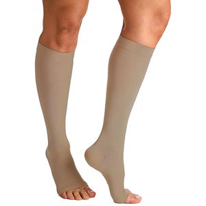 Meia 3/4 Select Comfort Premium Sigvaris - 15-20 mmHg - Aberta - Natural Escura - M2