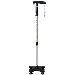 Bengala Tipo T 4 pontas Mercur com Apoio - Preta