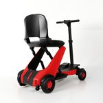 Scooter Easy-Go vista traseira lateral com cesto e luzes