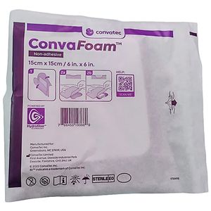 Curativo ConvaFoam Convatec Espuma Não Adesivo 15x15cm-unidade