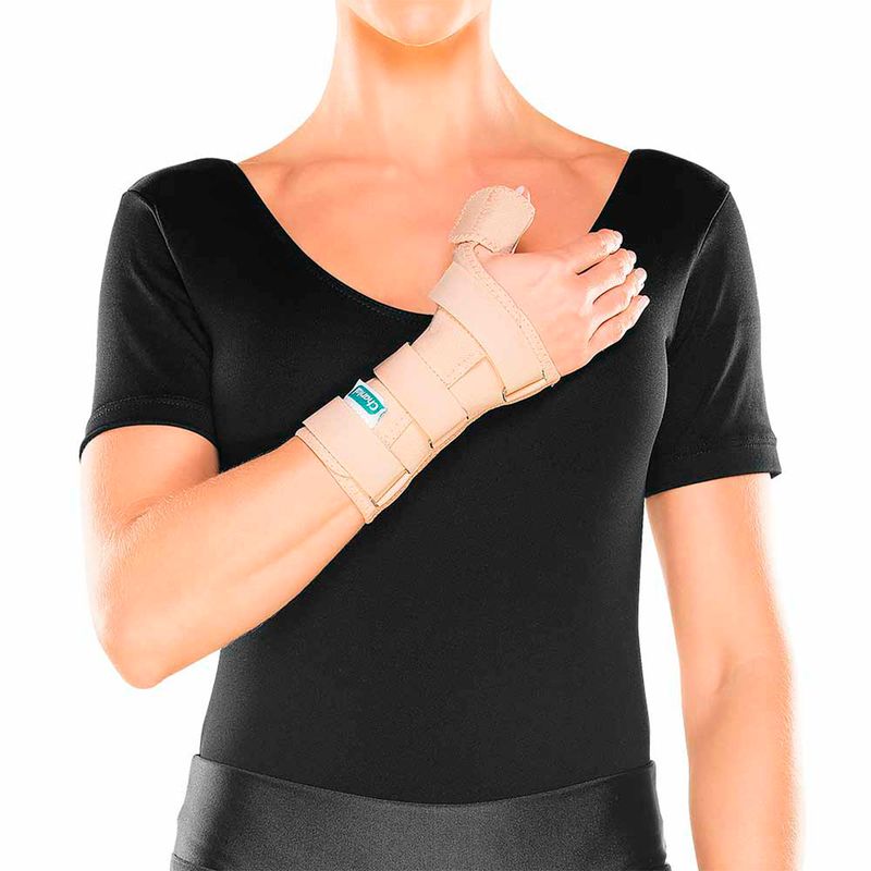 Tala Curta para punho e polegar Chantal Direita Bege