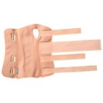 Órtese longa com tala Mercur preta ¿ vista aberta do produto para punho direito