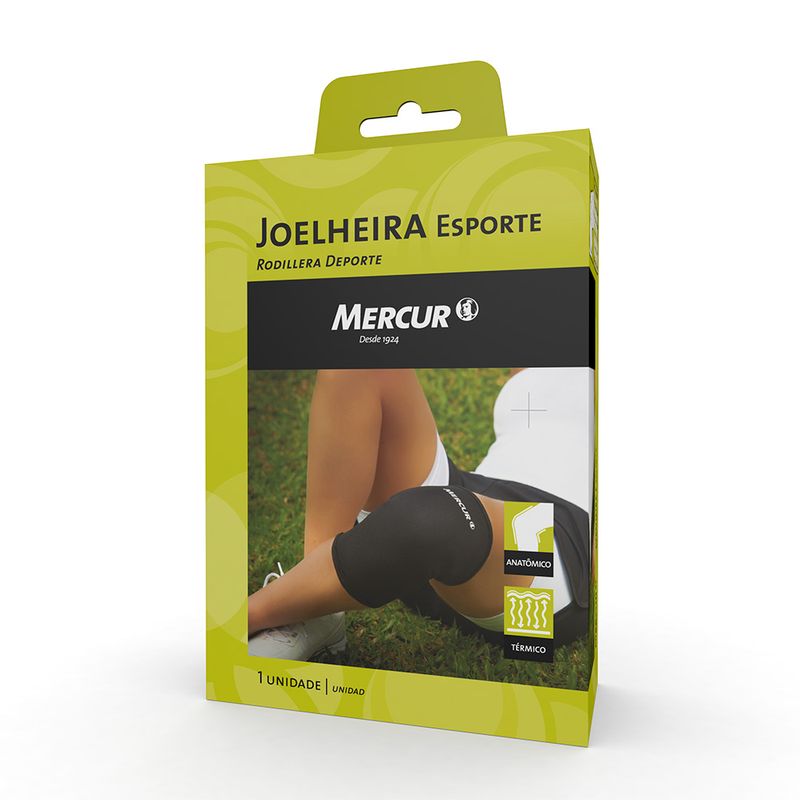 Embalagem da Joelheira Esporte Mercur