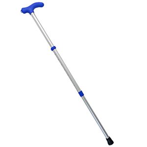 Bengala Tipo "T" em Alumínio MD162 Medicate - Regulável - Azul