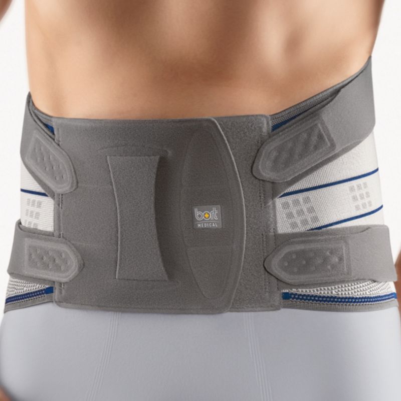 Imagem do Colete Lombar StabiloPlus Brave Bort em vista frontal no corpo