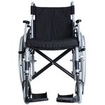 Cadeira Rodas Premium Hidrolight Visão Frontal Apoios Reguláveis Altura