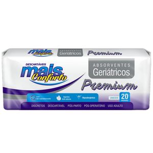 Absorvente Geriátrico Premium Mais Conforto - 20 unidades