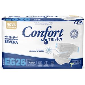 Fralda Geriátrica Confort Master - EG - Com 26 Unidades