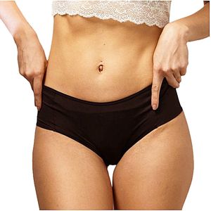 Calcinha Ultrabsorvente Antibacteriana Reutilizável Preta - unidade