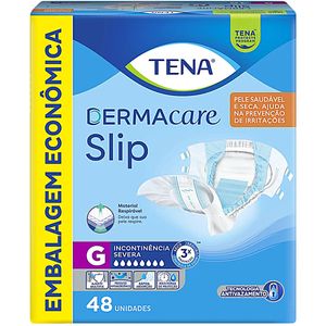 Fralda Geriátrica Tena Dermacare Slip Tam G 48 unidades