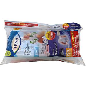 Kit Promo Tena Pants Confort e Noturna P/M - 23 Unidades
