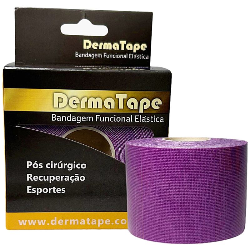 bandagem-elastica-kinesio-dermatape-lilas