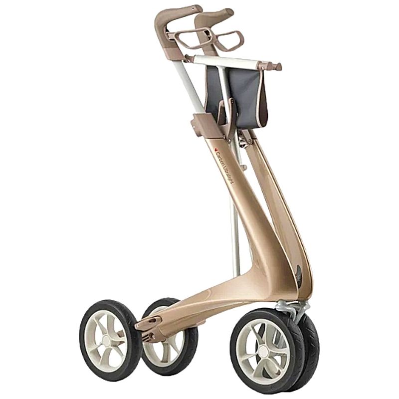 andador-4-rodas-carbon-ultralight-compact-champagne-dourado-visao-perfil