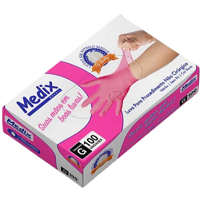 visao-humanizadaluva-nitrilica-medix-rosa-embalagem