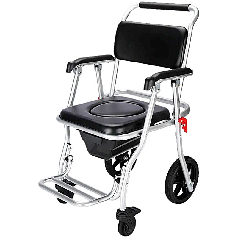 Visão Geral da Cadeira Banho Dobrável em Alumínio Zimedical FST-7808Z1