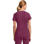 blusa-feminina-de-uniforme-medico-cherokee-cke2625a-vinho-visao-posterior
