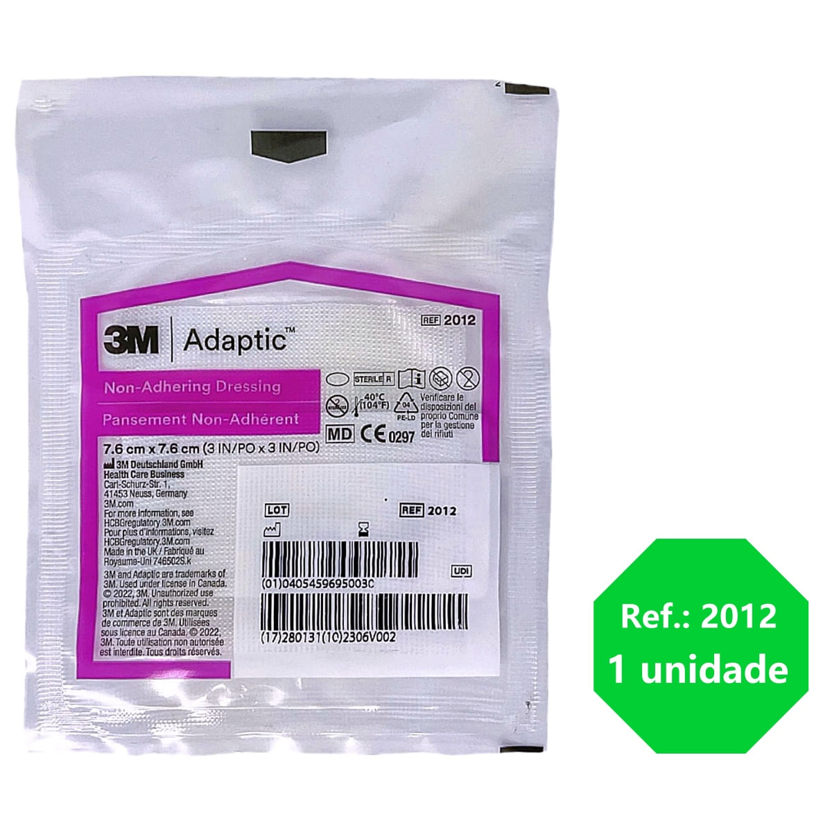 Curativo não Aderente Adaptic 7,6cm x 7,6cm | Bisturi